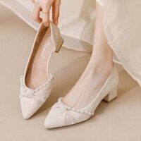 Giày đế thấp PU trượt (3-5cm) giày đơn