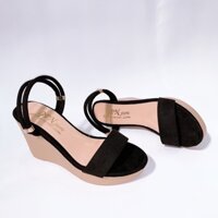 Giày đế xuồng 5 và 9 phân quai ngang mang 3 kiểu da lộn