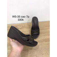 Giày đế xuồng crocs 2hand cao 7p size w5-35/36 hình chụp thật, độ mới cao