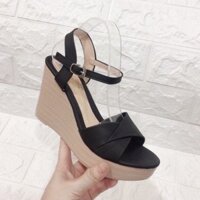 Giày đế xuồng quai xếp kiểu đơn giản (có ảnh thật)