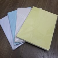 Giấy Decal A4 đế xanh, đế vàng (100 tờ/ tệp)