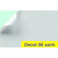 Giấy Decal A4 Đế Xanh