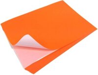 Giấy decal A4 màu cam bóng Orange Sticker Paper