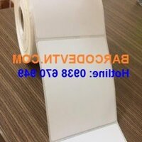 Giấy decal cảm nhiệt 76×100 mm cho máy in mã vạch di động