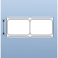 Giấy decal chuyển nhiệt in tem nhãn mã vạch 2 tem 50x35mm, 50m