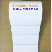 Giấy decal cuộn in tem nhãn mã vạch 100×40 50m