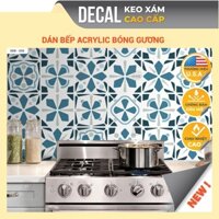 Giấy Decal dán bếp KEO XÁM chuyên dụng bóng gương chịu nhiệt tốt,chống dầu mỡ, dễ lau chùi, kích thước 120x60cm,DDB-038