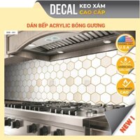 Giấy Decal dán bếp KEO XÁM chuyên dụng bóng gương chịu nhiệt tốt,chống dầu mỡ, dễ lau chùi, kích thước 120x60cm,DDB-041
