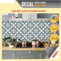 Giấy Decal dán bếp KEO XÁM chuyên dụng bóng gương chịu nhiệt tốt,chống dầu mỡ, dễ lau chùi, kích thước 120x60cm,DDB-037