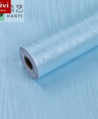 Giấy decal dán tường 3d màu xanh vân chỉ có keo sẵn