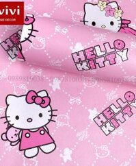 Giấy decal dán tường cho bé hoạt hình hello kitty thiên thần