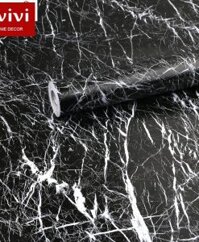 Giấy decal dán tường giả đá 3d vân đá đen