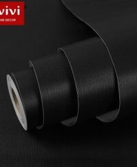 Giấy decal dán tường phòng ngủ có keo sẵn màu đen