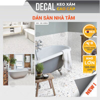 Giấy DECAL Decal24h dán nền, sàn nhà, phòng tắm đá mài Terrazzo chống trượt, chống nước cao cấp Hàn Quốc DDS-330