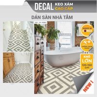 Giấy DECAL Decal24h dán sàn nhà toilet, nhà tắm, nhà vệ sinh giả gạch chống trơn, chống thấm nước DDS-316