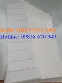 Giấy decal in mã vạch 1 Tem 50X18 dạng quạt xếp