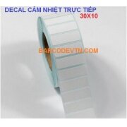 Giấy decal in mã vạch cảm nhiệt trực tiếp 30×10