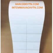 Giấy decal in nhãn mã vạch 2 tem 45×30 50m