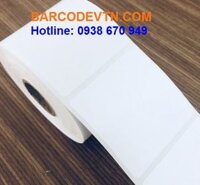Giấy decal in nhãn mã vạch barcode 60×60 nhiệt