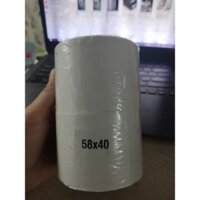 Giấy decal in tem cân, trà sữa, mã vạch, tem phụ 58x40 mm nhiệt 5 cuộn