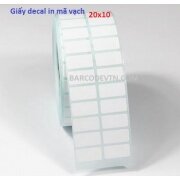 Giấy decal in tem mã vạch cảm nhiệt 20×10 1 hàng 2 tem