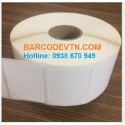 Giấy decal in tem nhãn mã vạch nhiệt 40×22 dạng cuộn