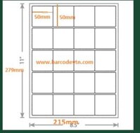 Giấy decal in tem nhãn mã vạch khổ A4