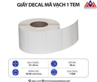 Giấy decal mã vạch 1 tem