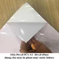 Giấy Decal SỮA A4 - decal nhựa - dùng cho máy in phun mực nước Inktec