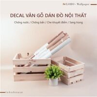 Giấy decal vân gỗ dán đồ nội thất, bàn ghế, tủ kệ Loho House