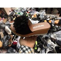 Giày dép đế xuồng gắn hoa xinh, cao 7 phân