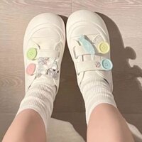 Giày dép Giày thể thao Học sinh Một chân đạp Dày dưới Mùa hè