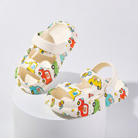 Giày dép mùa hè in hình chống mài mòn cho bé gái, giày dép chống trượt cho bé trai, giày dép bãi biển dễ thương, dép xỏ ngón cho trẻ em &&--