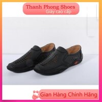 Giày Dép Nam Giày Nam Lười Giày Nam Da Bò Giày Nam Đẹp Đục Lỗ Thoáng Khí