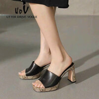 giày dép nữ cao gót 9P hàng QC sang chảnh quý phái Full 2 màu đen ,nâu size 35-39