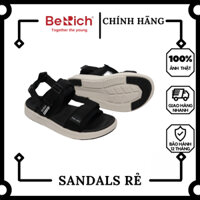 Giày Dép Sandal Nam Nữ 2 Quai Thể Thao Chính Hãng BERICH - ĐEN ĐẾ TRẮNG ANK02