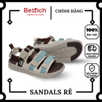 Giày Dép Sandal Nam Nữ 3 Quai Thể Thao Chính Hãng BERICH XANH KEM NÂU GLC011