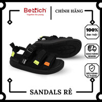 Giày Dép Sandal Nam Nữ 3 Quai Thể Thao Chính Hãng BERICH Đen GLC01