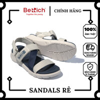 Giày Dép Sandal Nam Nữ Đế Thấp Thể Thao Chính Hãng BERICH - Kem Phối Xanh NNT04