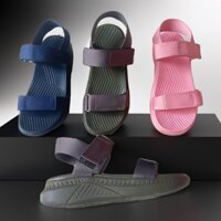 Giày Dép Sandal Nam, Nữ Đen 2 Quai Mang Đi Chơi Đi Học
