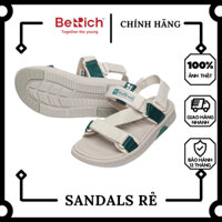 Giày Dép Sandal Nam Nữ Quai Đột Phá - Đế Siêu Êm Chính Hãng BERICH Kem Phối Xanh CLB08