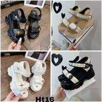 Giày dép Sandal nữ cao 7cm quai ngang quai hậu,đế mang nhẹ êm