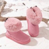Giày dép trẻ em, Boot UGG cổ lông siêu nhẹ, boot lót lông da mềm cho bé thời trang mùa đông