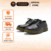 Giày Derby Dr. Martens 1461 TripleN màu đen da trơn bóng nhẹ, đế đúc nguyên khối được khâu chắc chắn