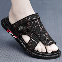 Giày Đi Biển Nam Mặc Ngoài Giày Thể Thao Dép Trung Niên Lái Xe Hai Cánh San