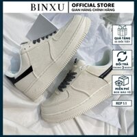 Giày đi học nữ vải màu kem, giày đi chơi nam nữ thể thao siêu hot BINXU NK77
