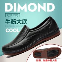 Giày đi mưa đế gân bằng nhựa cho nam, giày nhà bếp ống ngắn chống trượt cổ thấp, giày cao su nam, g