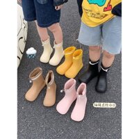 Giày đi mưa thời trang cho phụ nữ, chống ẩm, chống nước, có dây rút, giày đi mưa cho mọi mùa