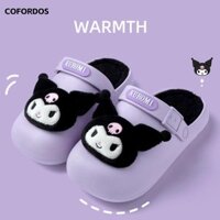 Giày đi nhà COFORDOS Sanrio Cinnamoroll, Dép Sanrio Hello Kitty Kuromi hoạt hình chống nước, Dép sang trọng ấm áp dễ thương Kawaii trong nhà