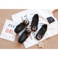 Giày Dior da beo đính ngọc